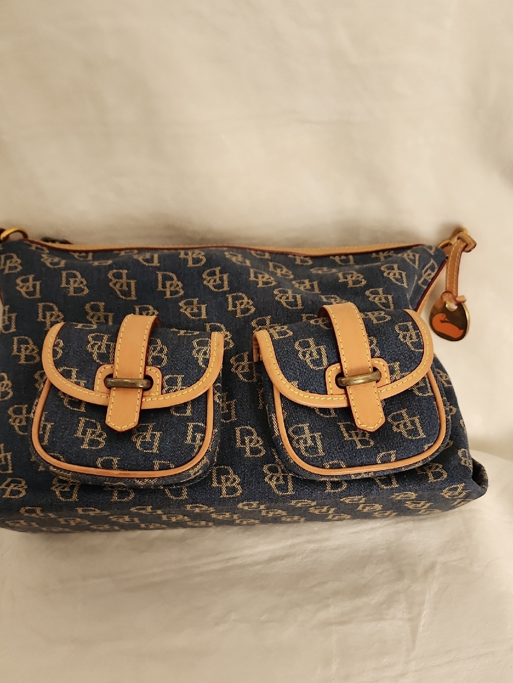 Dooney & Bourke Denim Monogram Hobo